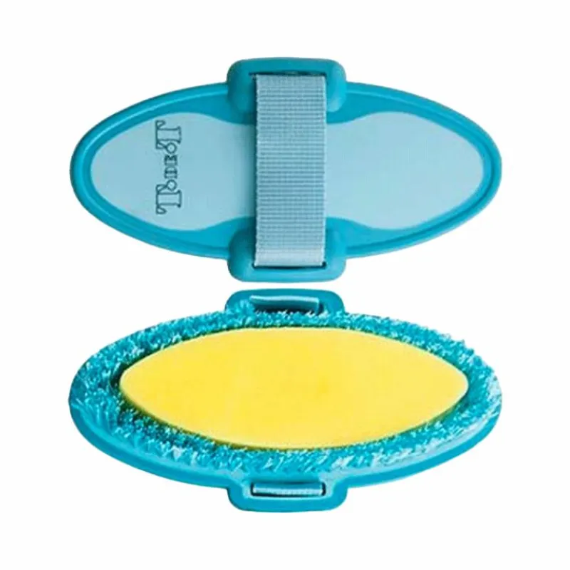 Best - Brosse éponge bicolore turquoise/ ciel Grooming|Éponges