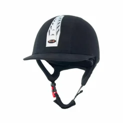 Outlet - Casque d'équitation aération noir Casques D'Équitation À Visière Standard|Casques D'Équitation