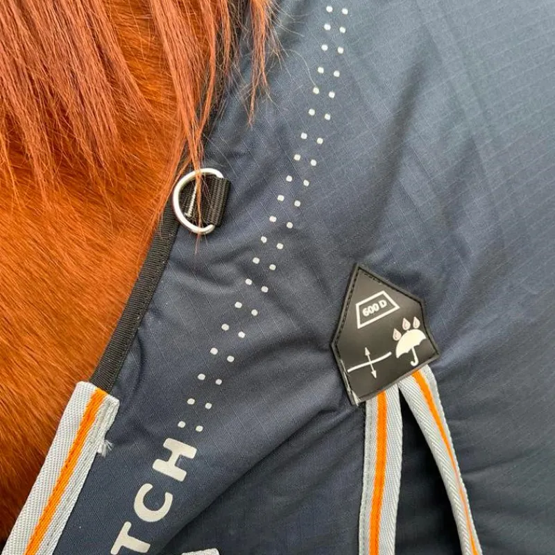 Outlet - Couverture d'extérieur Stretch Neck et orange 300g Couvertures Poneys|Couvertures Et Chemises