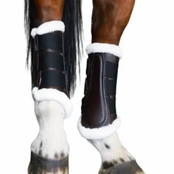 Discount - Guêtres fermées postérieurs mouton / noir x2 Guêtres Fermées