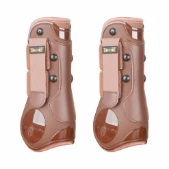 Clearance - Guêtres ouvertes coques et cuir / noir Guêtres Ouvertes Poneys|Guêtres Ouvertes