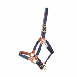 Licols Poneys|Licols En Cuir*TdeT - Licol en cuir et sangle marine