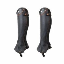 Mini-Chaps*TdeT - Mini Chaps Schubert noir/liseret marron