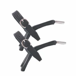 Éperons Prince De Galles*TdeT - Éperons Prince de galles cuir junior Noir