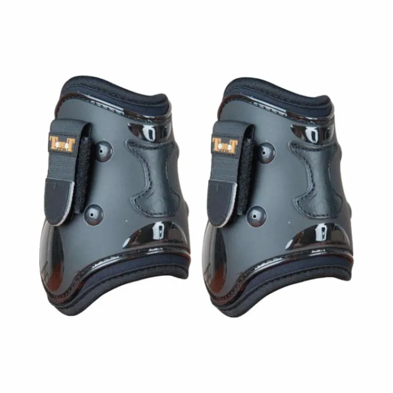 Sale - Protèges boulet coque et cuir noir Endurance|Protège-Boulets