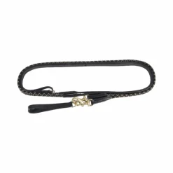 Hot - Rênes allemandes corde et cuir noir Enrênements Poneys|Rênes Allemandes