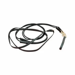 Outlet - Rênes Allemandes Mixtes Biotack® et Corde noir uni Rênes Allemandes