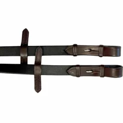 Rênes Et Arrêtoirs De Rênes*TdeT - Rênes en caoutchouc petits picots Orange