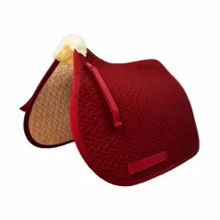 New - Tapis de selle Thérèse bordeaux Tapis De Selle Poneys|Tapis Cso/ Mixtes