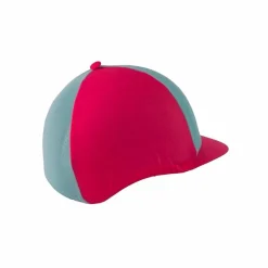 - Toque de casque rose/vert pastel Toques|Concours Complet D'Equitation