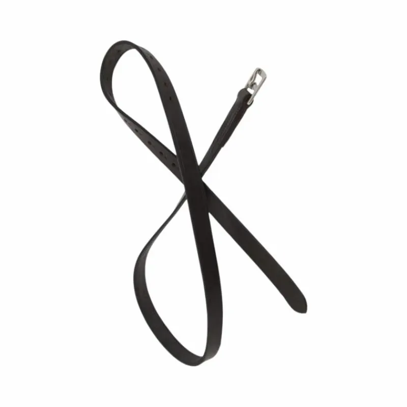 Online - Étrivières cuir standard havane foncé Étrivières