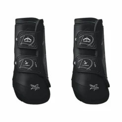Discount - Guêtres fermées antérieurs Absolute velcro noir x2 Dressage|Guêtres Fermées