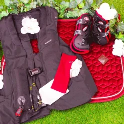 Hot - Guêtres ouvertes Carbon Gel Vento Color Edition Noir/ Bordeaux x2 Guêtres Ouvertes|Cso