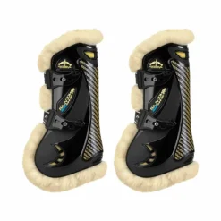 Guêtres Ouvertes|Cso*Veredus - Guêtres ouvertes Kevlar Gel Vento Save the Sheep Noir x2