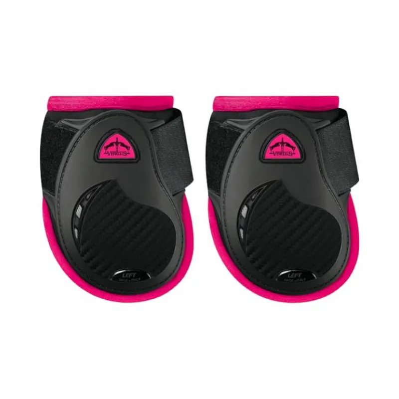 Protège-Boulets*Veredus - Protège-boulets Jeunes Chevaux Vento personnalisé Color Edition Noir/ Fuchsia