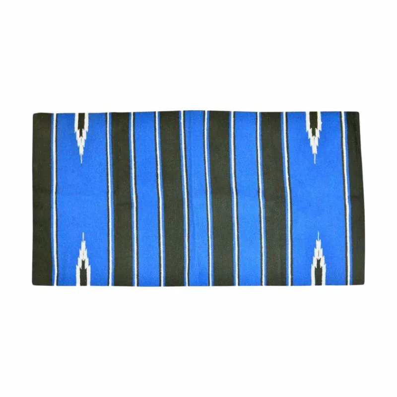 Online - Tapis navajo coton/ acrylique noir/ Western|Tapis De Western